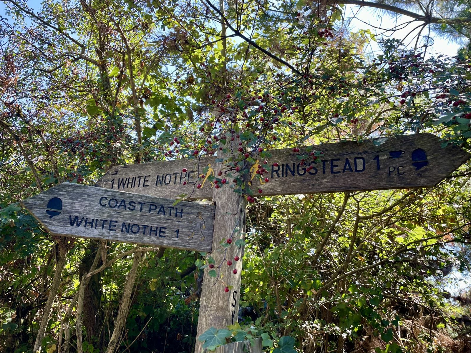 Signpost at Ringstead