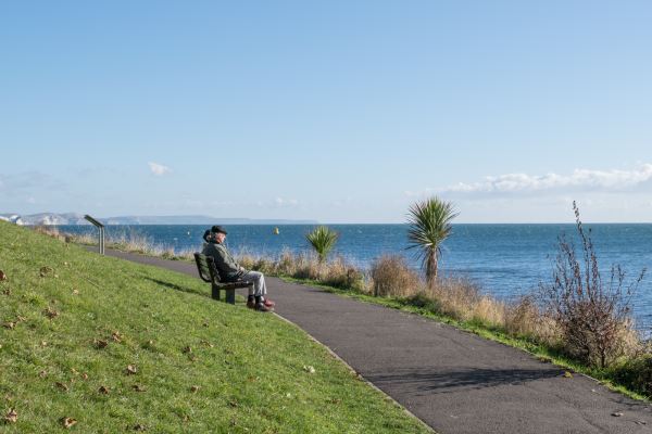 Looking out at Nothe Gardens