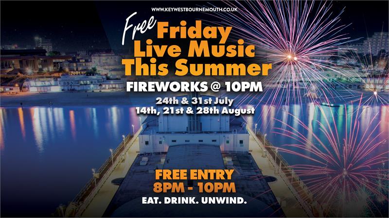 Friday Night Fireworks & Free Live Music - event in Bournemouth