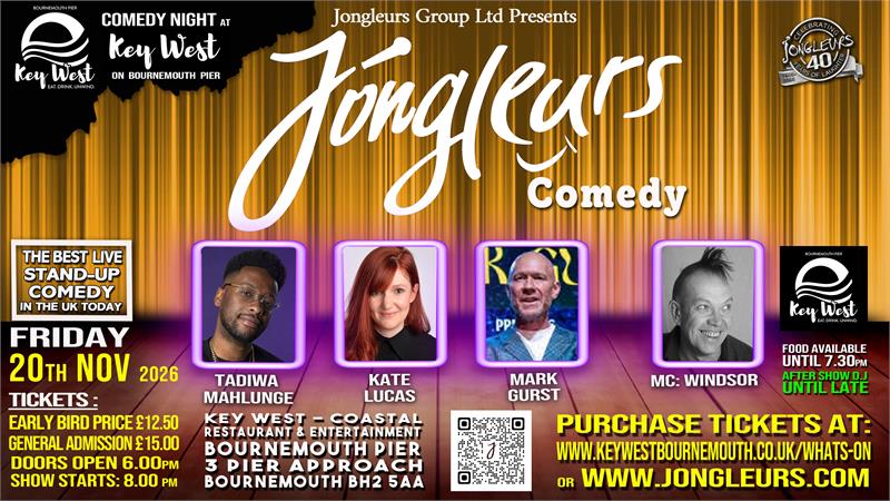 Jongleurs Stand Up Comedy on Bournemouth Pier - event in Bournemouth