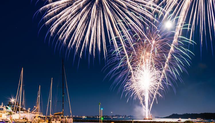 Fireworks on Poole Quay