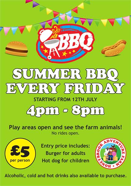 Honeybrook Adventure Farm Friday Barbecue 4-8pm