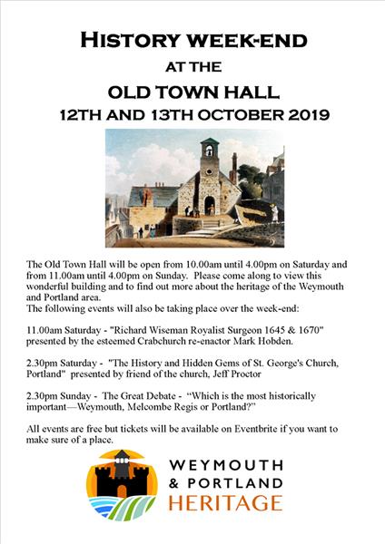 History Weekend at the Old Town Hall