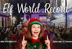 Christmas Lights Switch On & Elf World Record