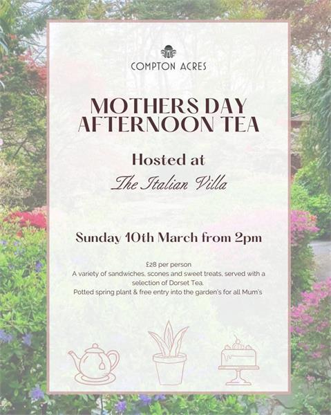 Mother's Day Afternoon Tea at Compton Acres