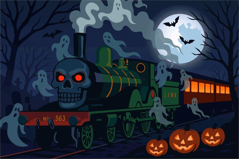 Halloween Ghost Trains