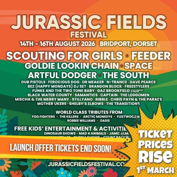 Jurassic Fields Festival - event in Bridport