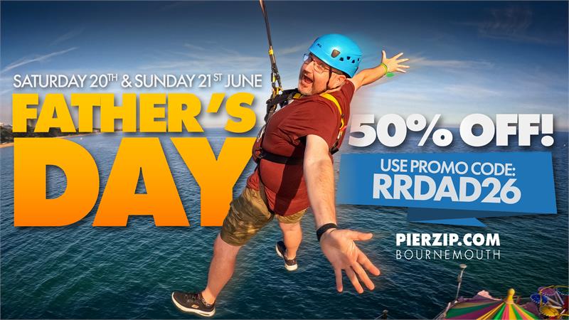50% Off PierZip This Father's Day - event in Bournemouth